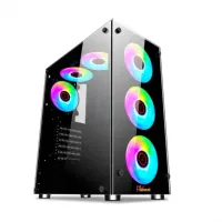 PC Power Crystal Glass Elite PP-GS2404 Elite ATX Gaming Casing